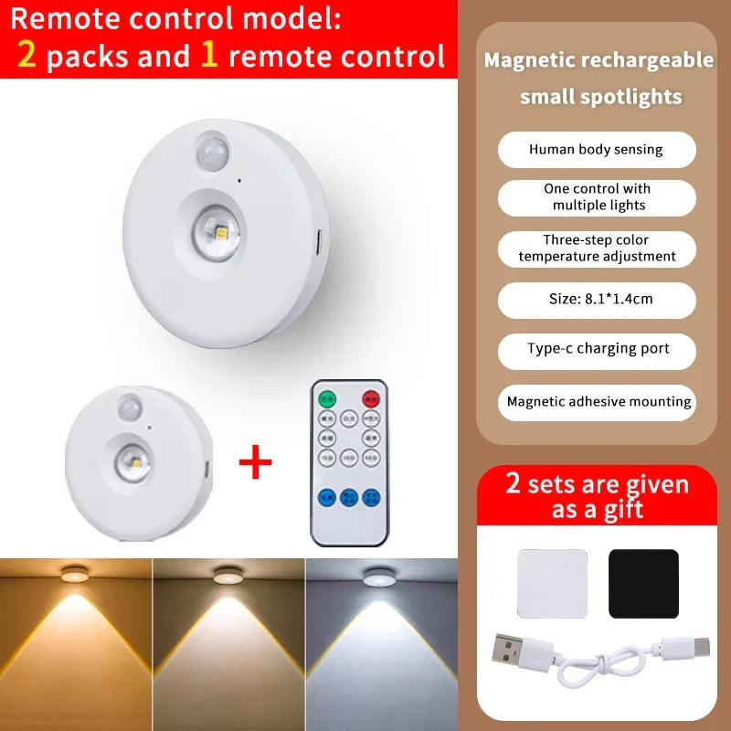 Maliben | Lumoline | Pir Motion Detector Led Light | Dimmable & Rechargeable | Wireless