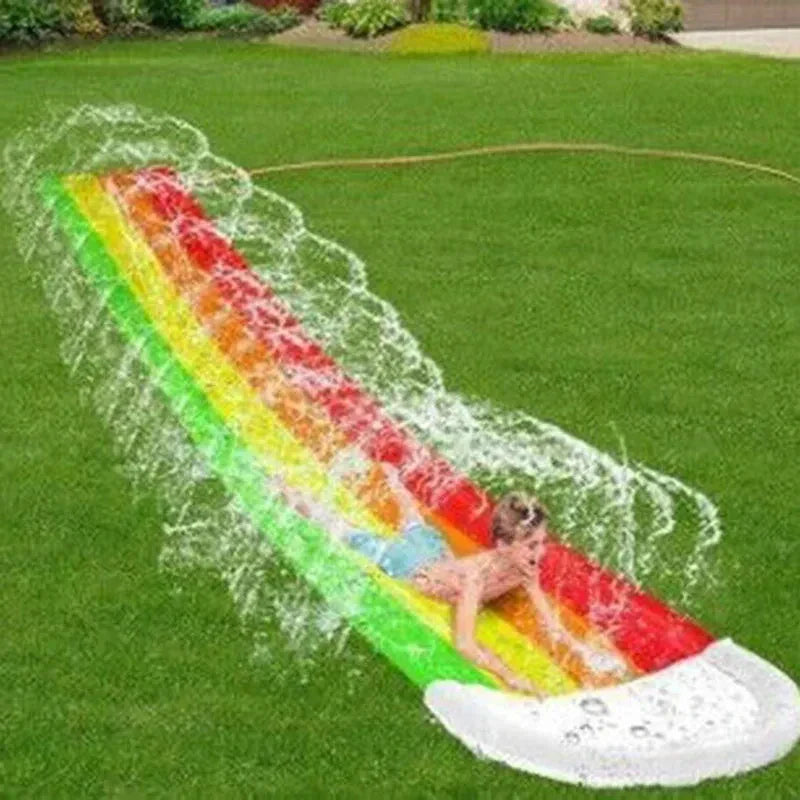 Maliben | Aquarush Water Slide | Inflatable Water Slide With Sprinkler Function | For Garden & Outdoor | Summer Fun For Kids