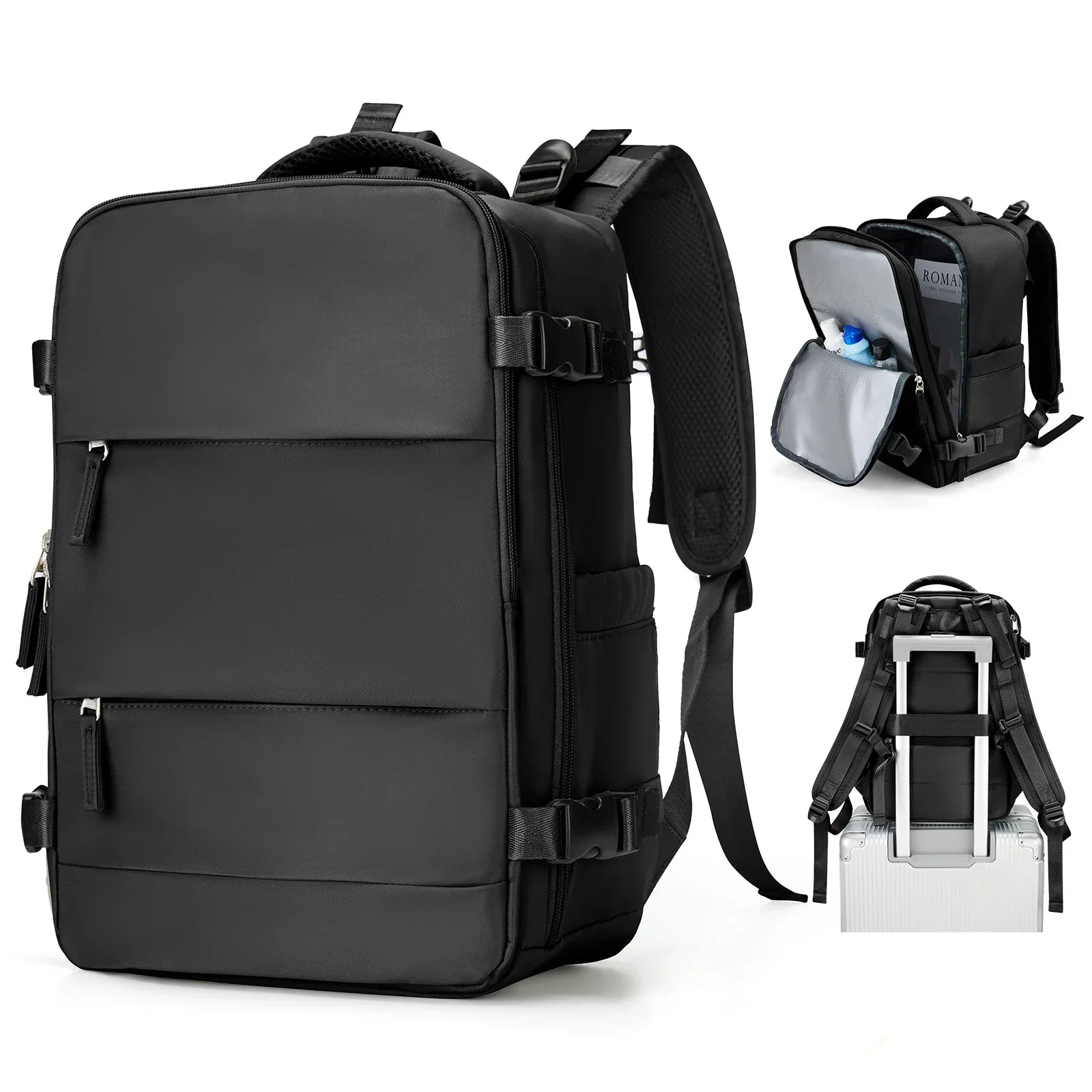 Maliben | Travel Backpack Travomate | Waterproof & Versatile | 15.6" Laptop Compartment | Large Capacity With Wet-Dry Separation