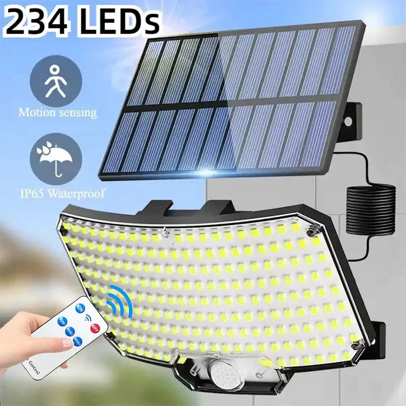 Maliben | Lumaxpert 234 | Solar Outdoor Spotlight With Motion Sensor | 3 Light Modes & Remote Control | Ip65 Waterproof