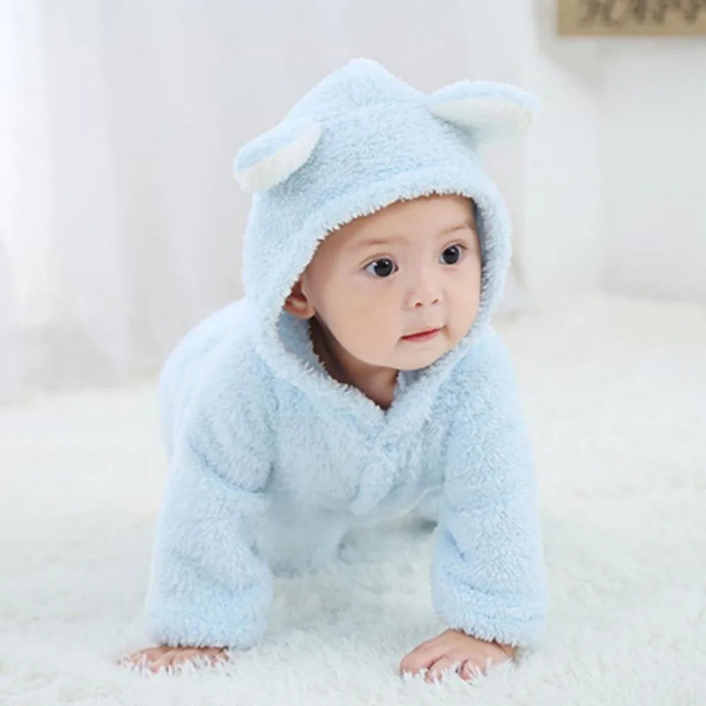 Maliben | Snuggletots – Warm Fleece Baby Rompers For Newborns