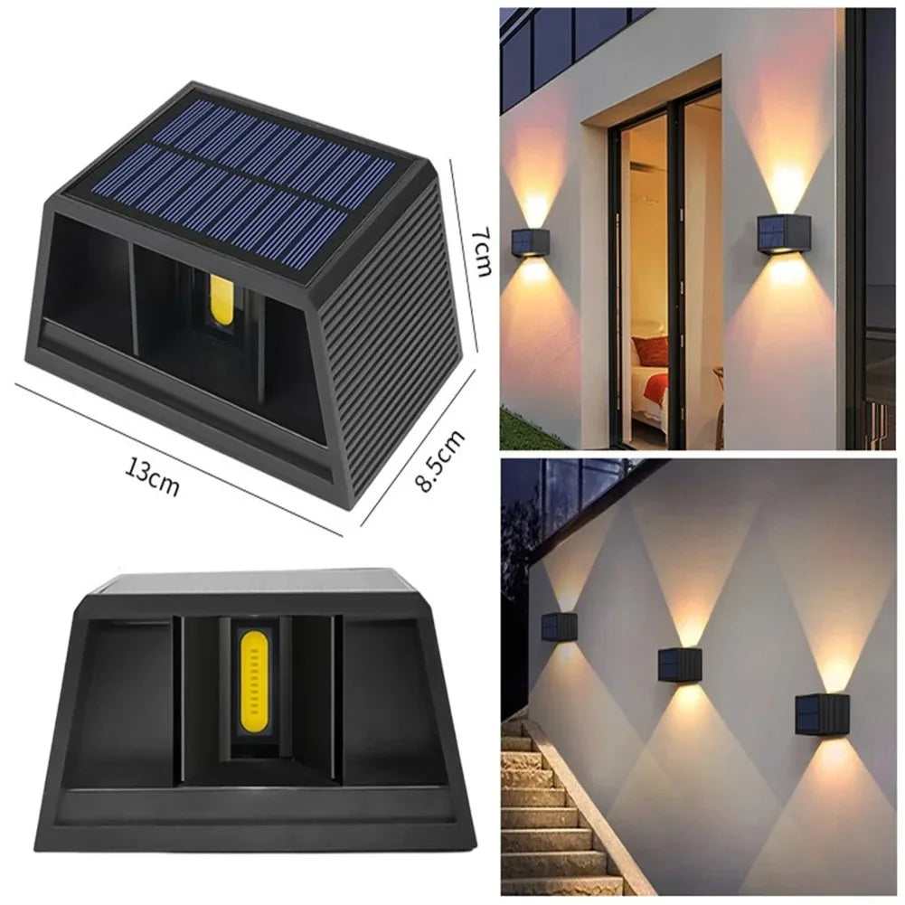 Maliben | Solar Wall Light Solarabeam Flex | Warm White | Ip65 Waterproof | Adjustable Light Angle