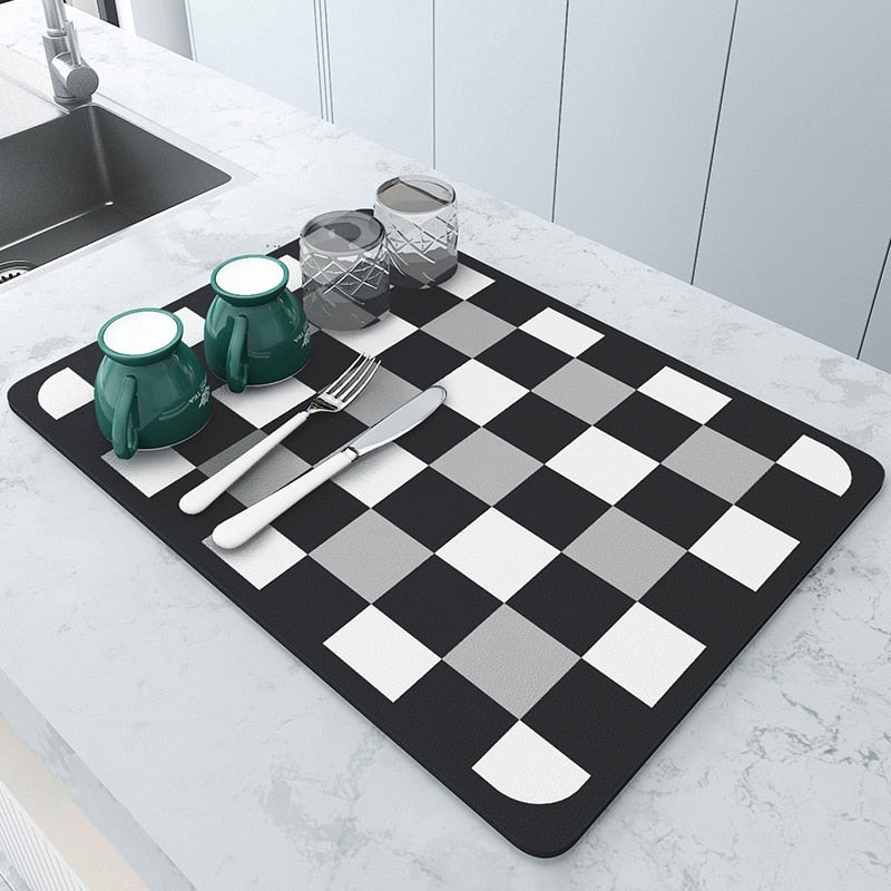 Maliben | Absorbmat Premium - The Perfect Kitchen Mat For Dry And Safe Dishes
