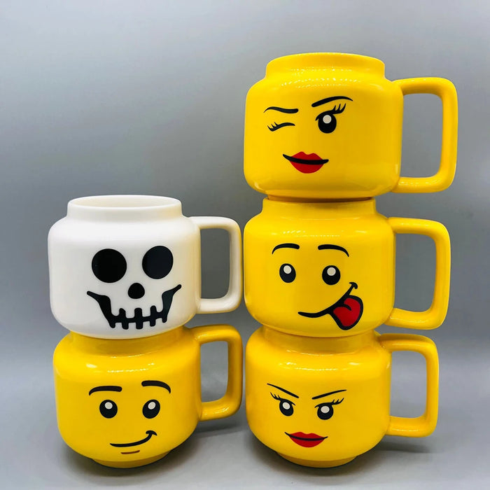 MAliben | Happy Sip - Cute Ceramic Mug For a Cheerful Start To The Day
