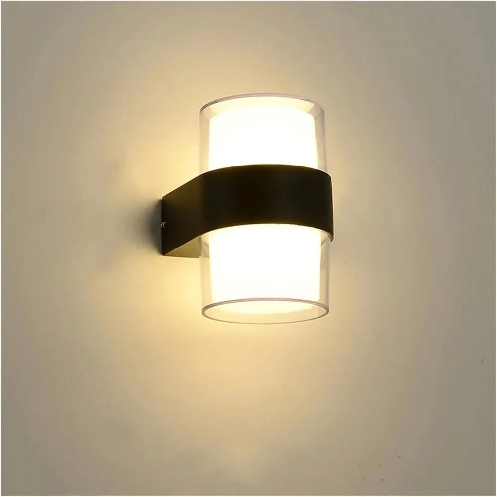 Maliben | Aurobeam Led Outdoor Wall Light | Waterproof Ip65 | Modern Design For Balcony, Garden & Entrance | 9w / 18w