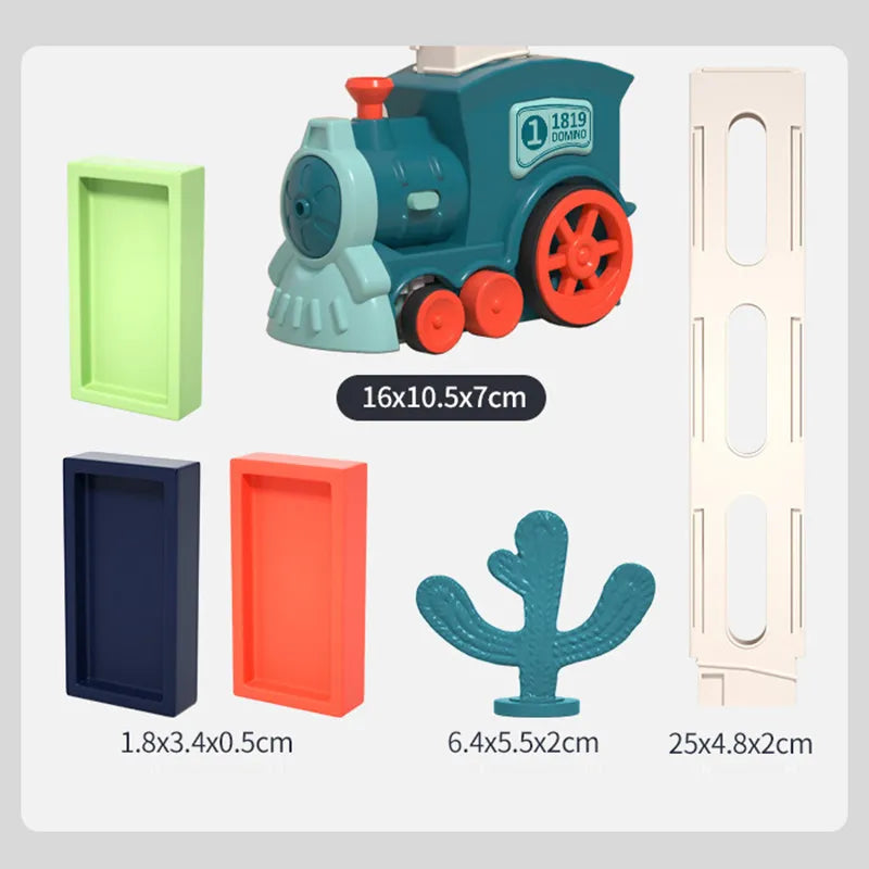 Maliben | Creative Domino Express - Play And Learn With Colorful Stones