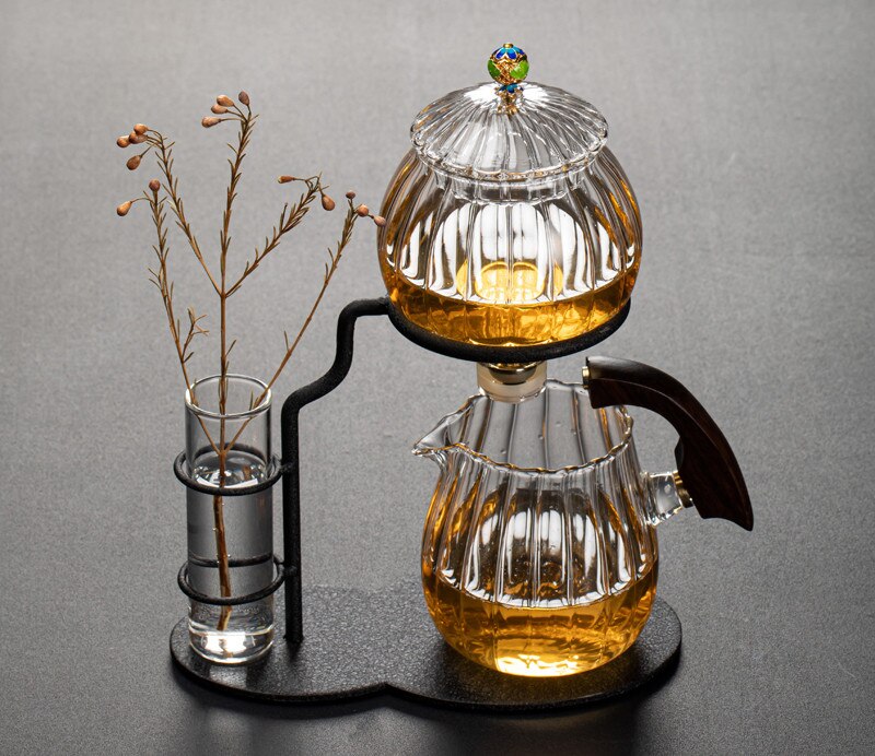 Maliben | Nature Leaf Magnetic Semi-Automatic Tea Set