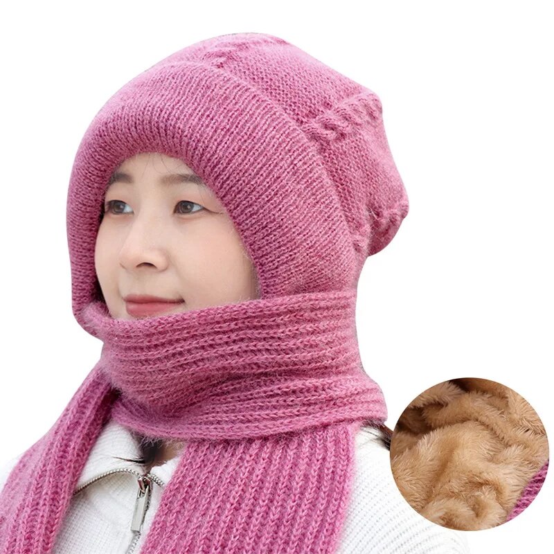 Maliben | Winter Protection Plush Hat Scarf