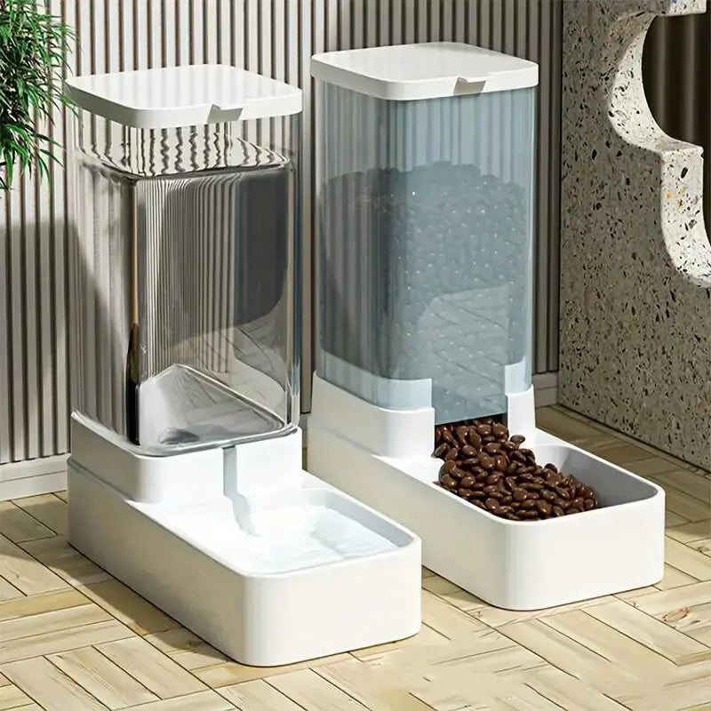 Maliben | Petflow Duo | 2-In-1 Feeder & Water Dispenser For Pets | Automatic Gravity Dispenser | 3.8 L Capacity | For Cats & Small Dogs