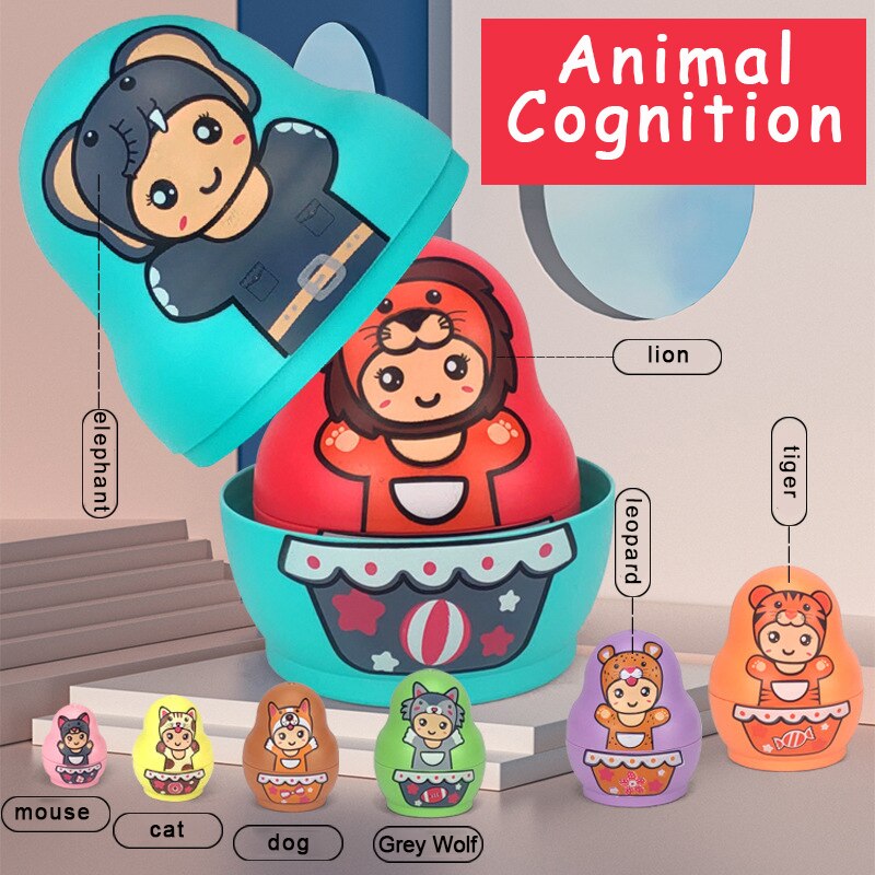Maliben | Educational Colorful Kids Matryoshka Dolls