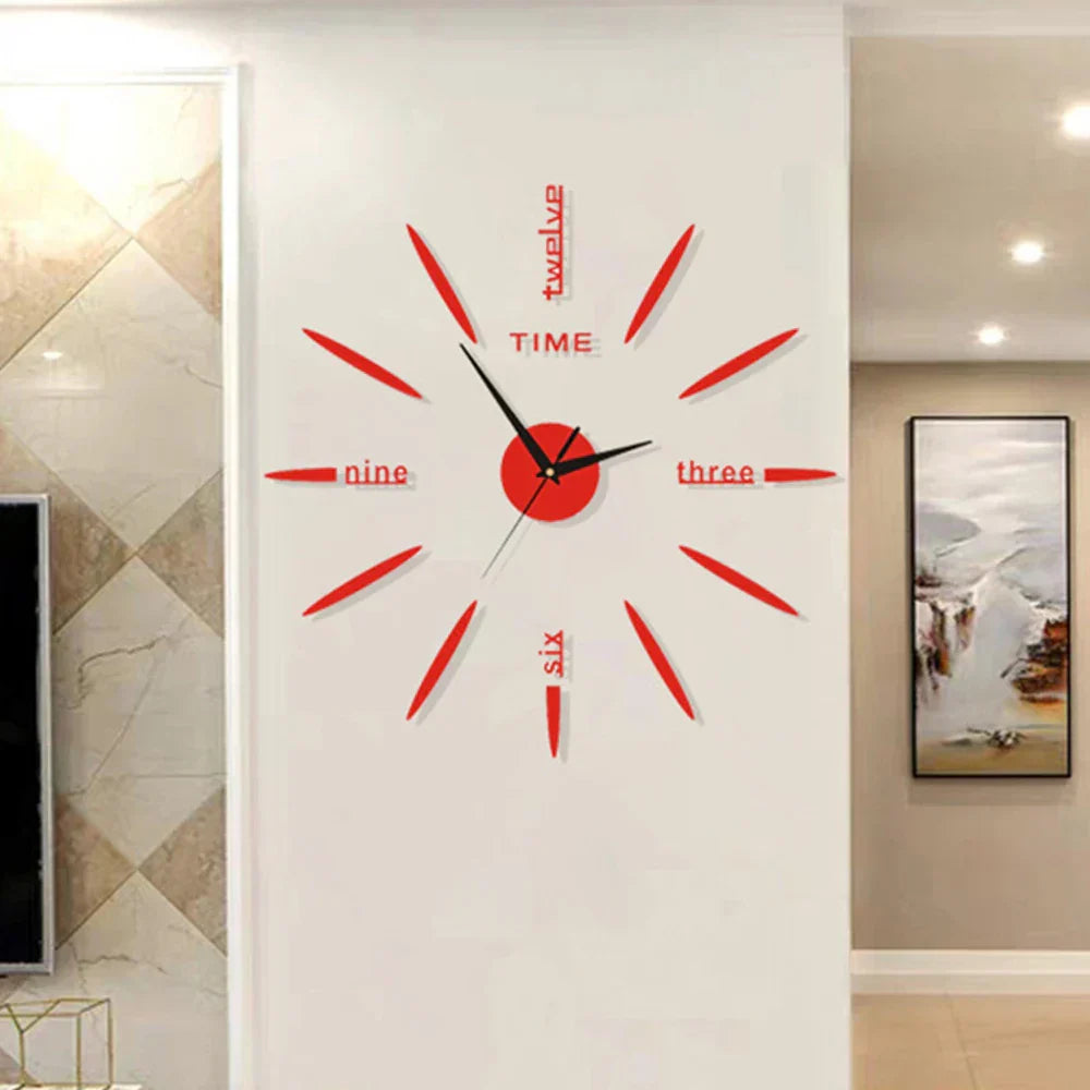 Maliben | New large unique style acrylic wall clock