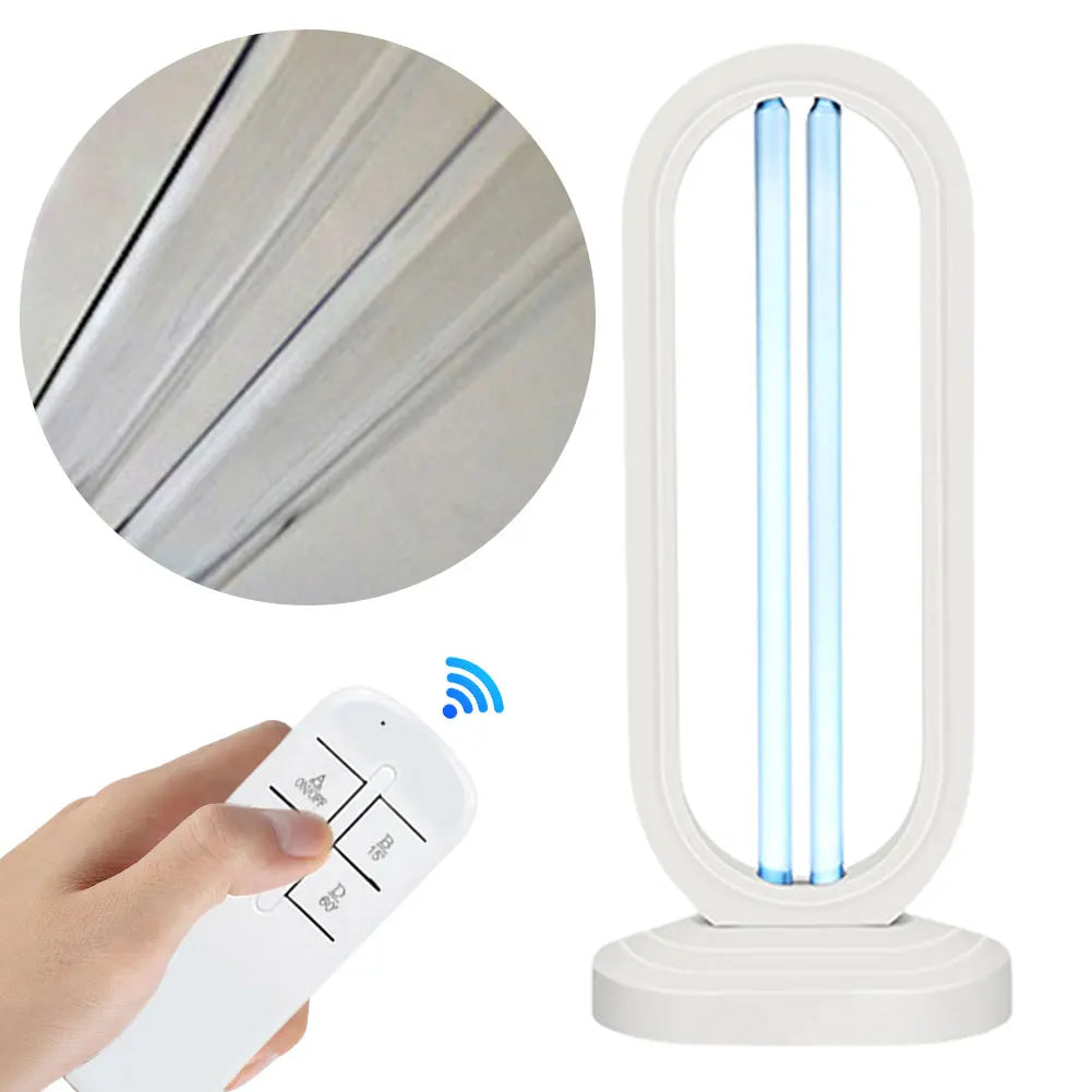 Maliben | Purevia Uv-C Disinfection Lamp | 38w | With Remote Control & 3 Timer Levels | Uv + Ozone | 41.5 × 18 Cm
