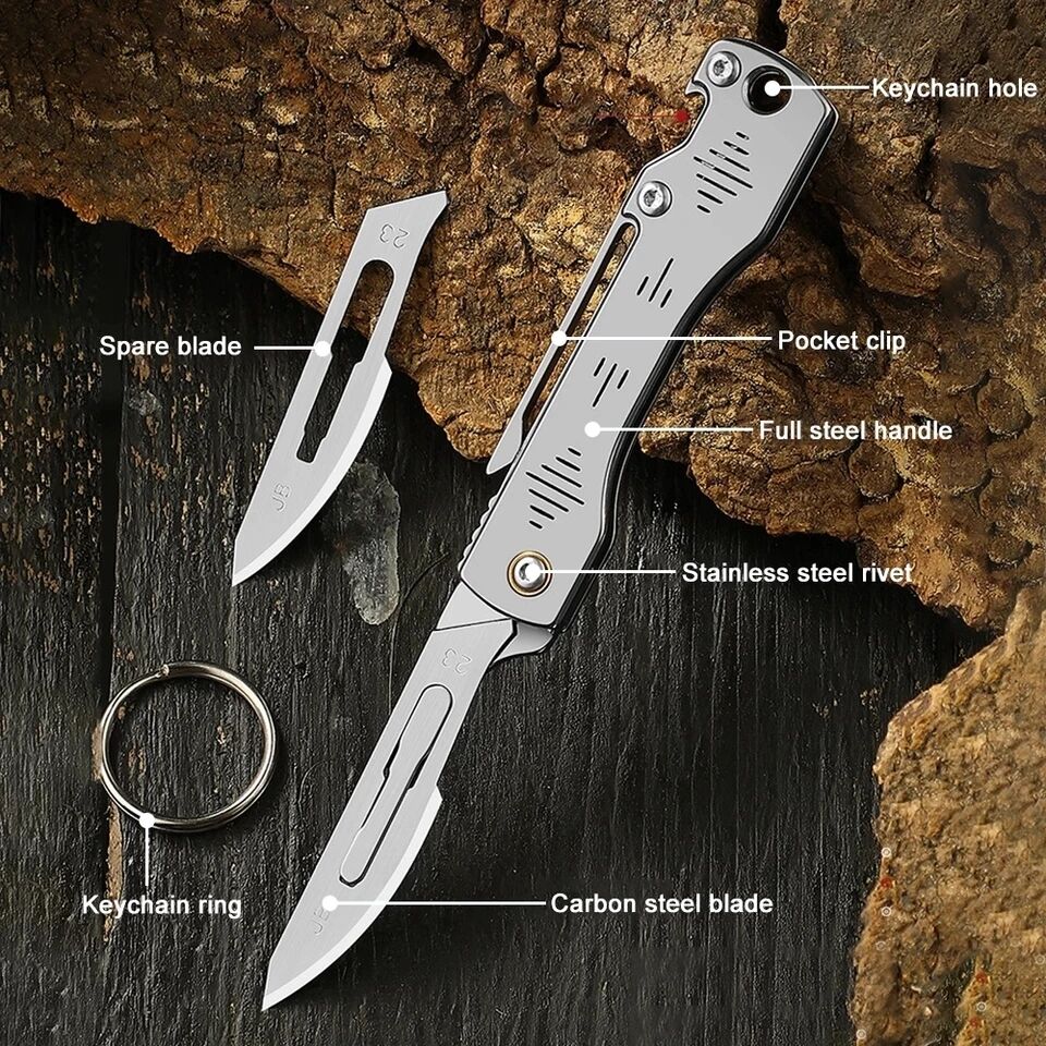 Maliben | Stainless Steel Camping Master Folding Multifunctional Knife