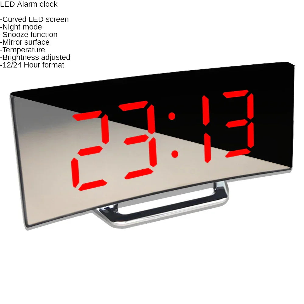 Maliben | Curved Screen Digital Alarm Clock