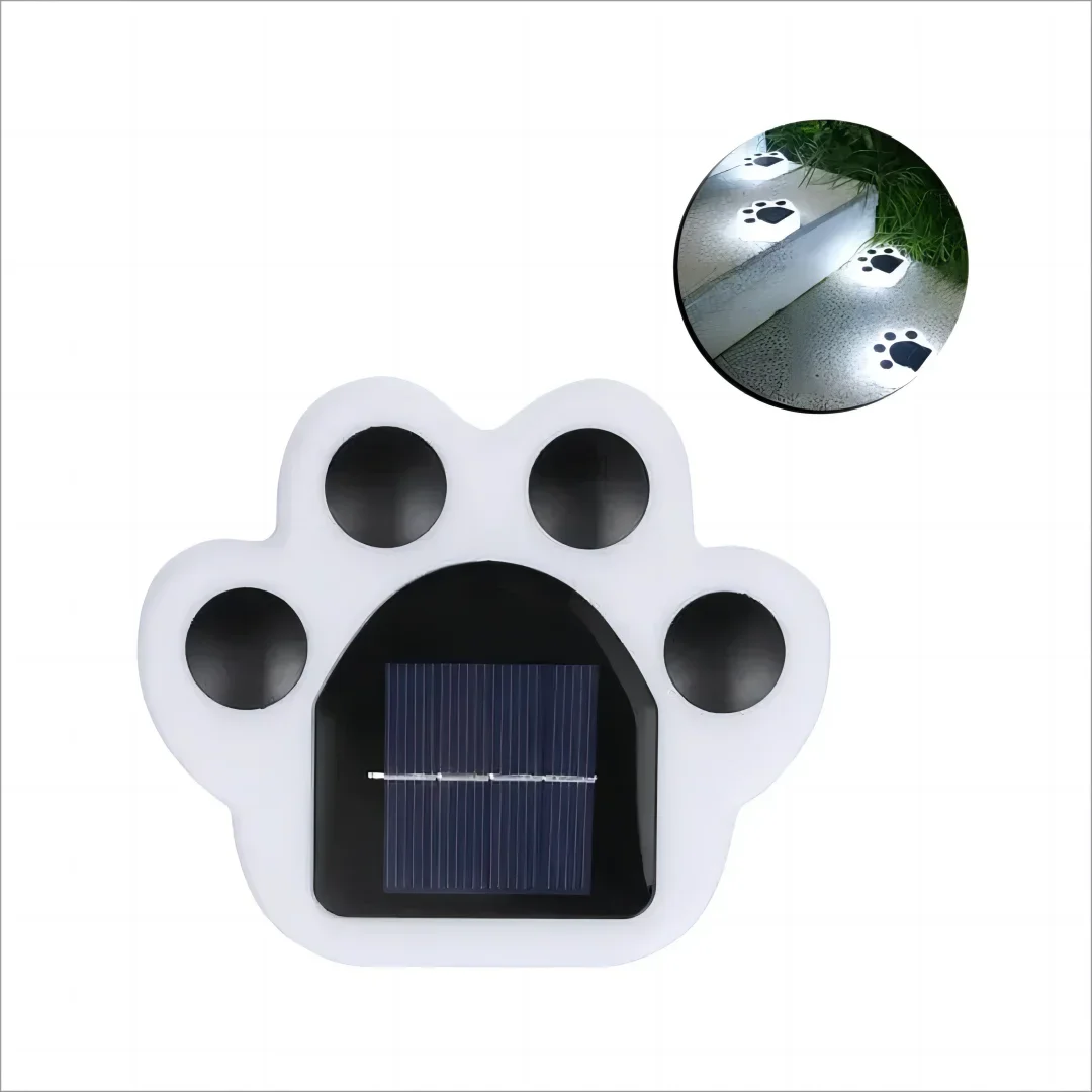 Maliben | Glowing Paw Led Solar Pathway Outdoor Lights
