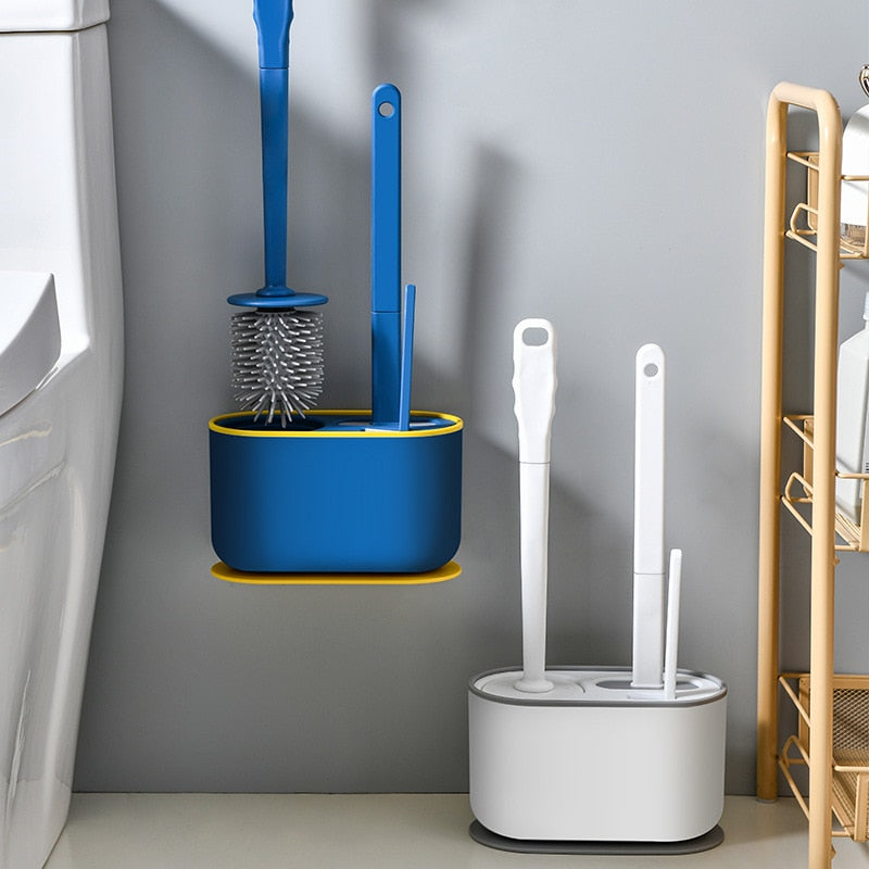 Maliben | Wall-Mounted Toilet Cleaner Drainer Brush Set