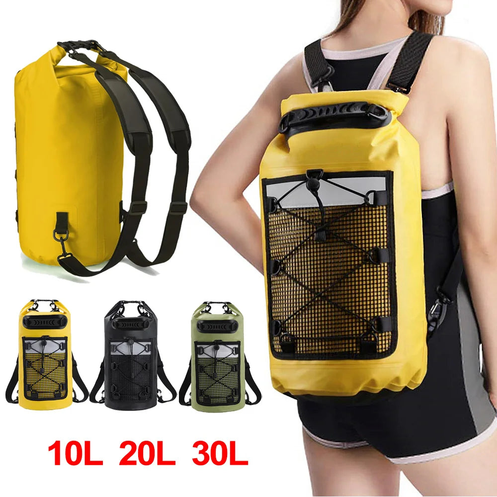 Maliben | Waterproof Dry Bag Aquarix Motion | 10/20/30 L | Rolltop & Shoulder Strap | For Kayak, Beach & Trekking
