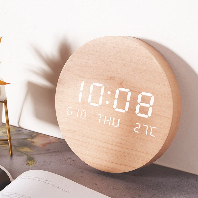 Maliben | Wooden Digital Watch - Stylish Watch for Home and Office