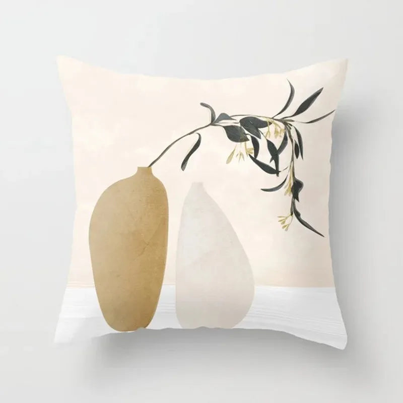 Maliben | Velvethaven Cushion Cover - Stylish Botanical Cushion Cover For Fresh Interior Makeover