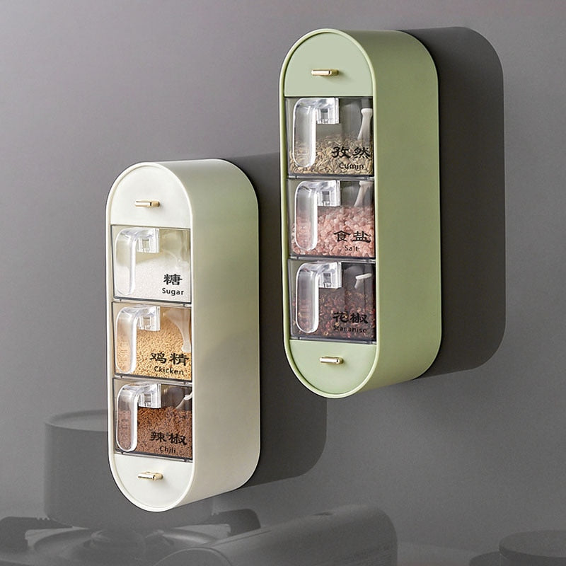 Maliben | Kitchen Organizer Wall-Mounted Seasoning Station