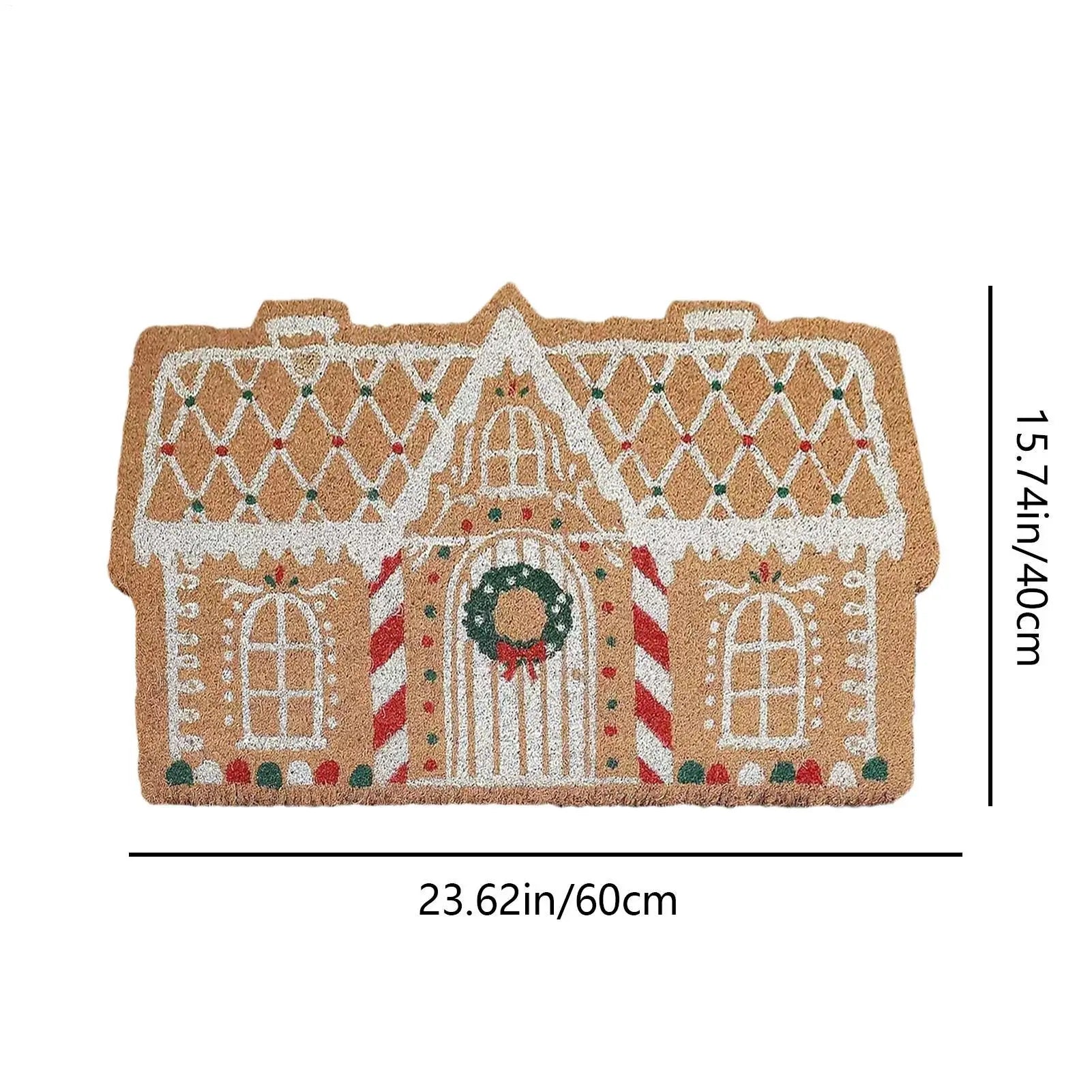 Maliben | Christmas Doormat Imitation Cashmere Non-Slip Rug