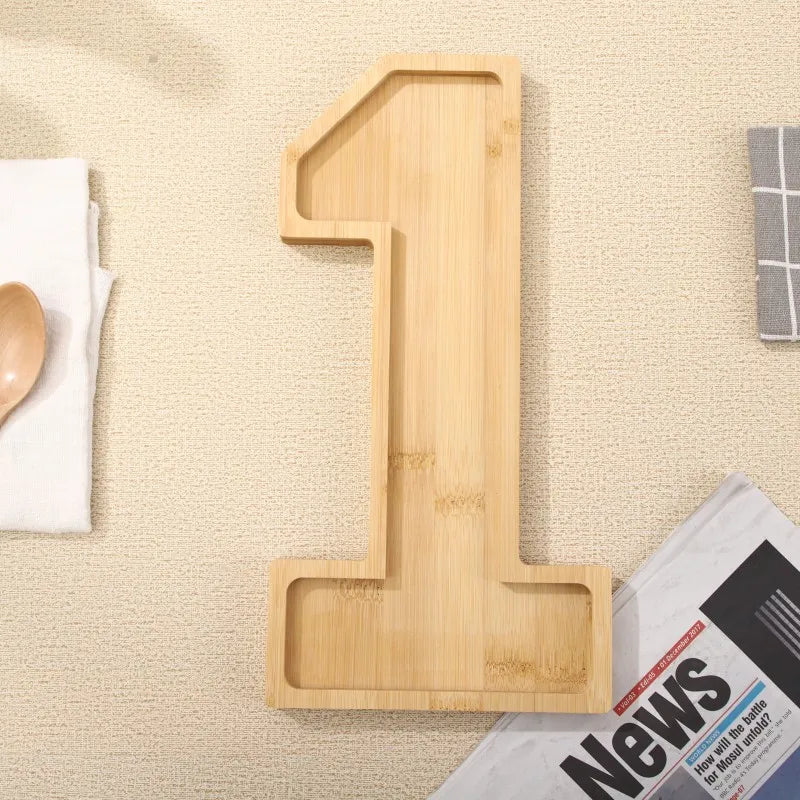 Maliben | Wooden Numbers Serving Tray