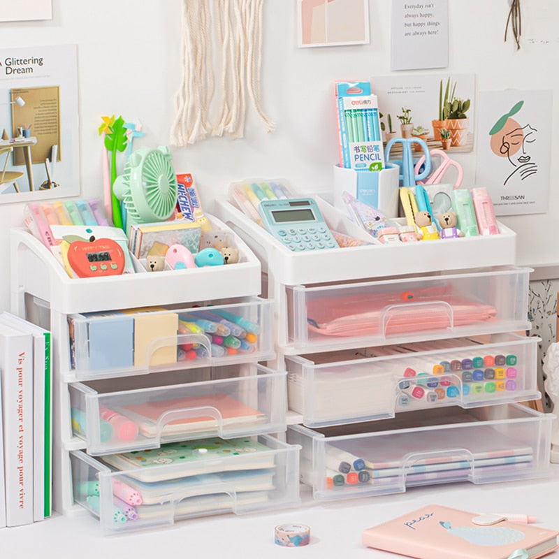 Maliben | Tidy Tower Desk Organizer Storage Box