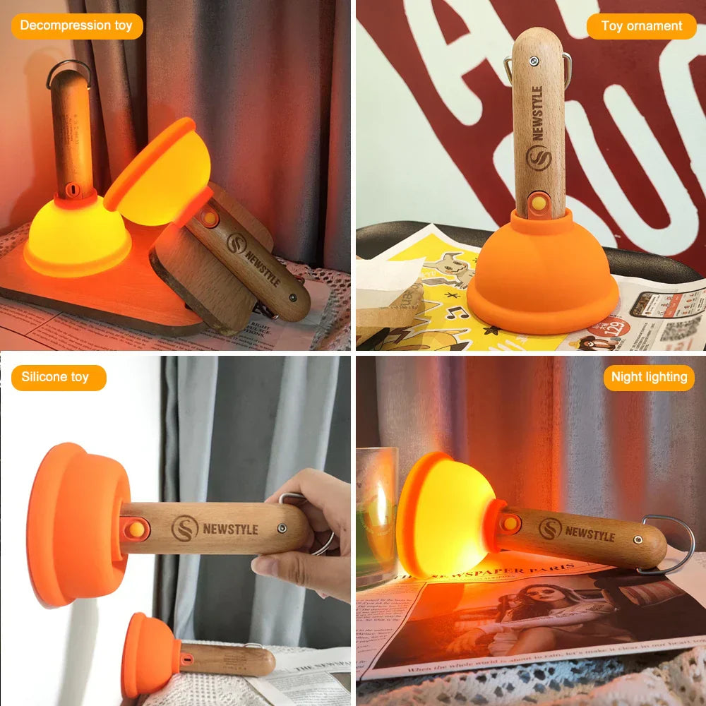 Maliben | Plunger Style Stress Relief Led Night Lamp