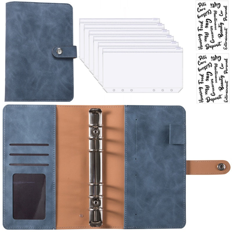 Maliben | Financial Planner Leather Multi Pocket Bill Organizer Notebook
