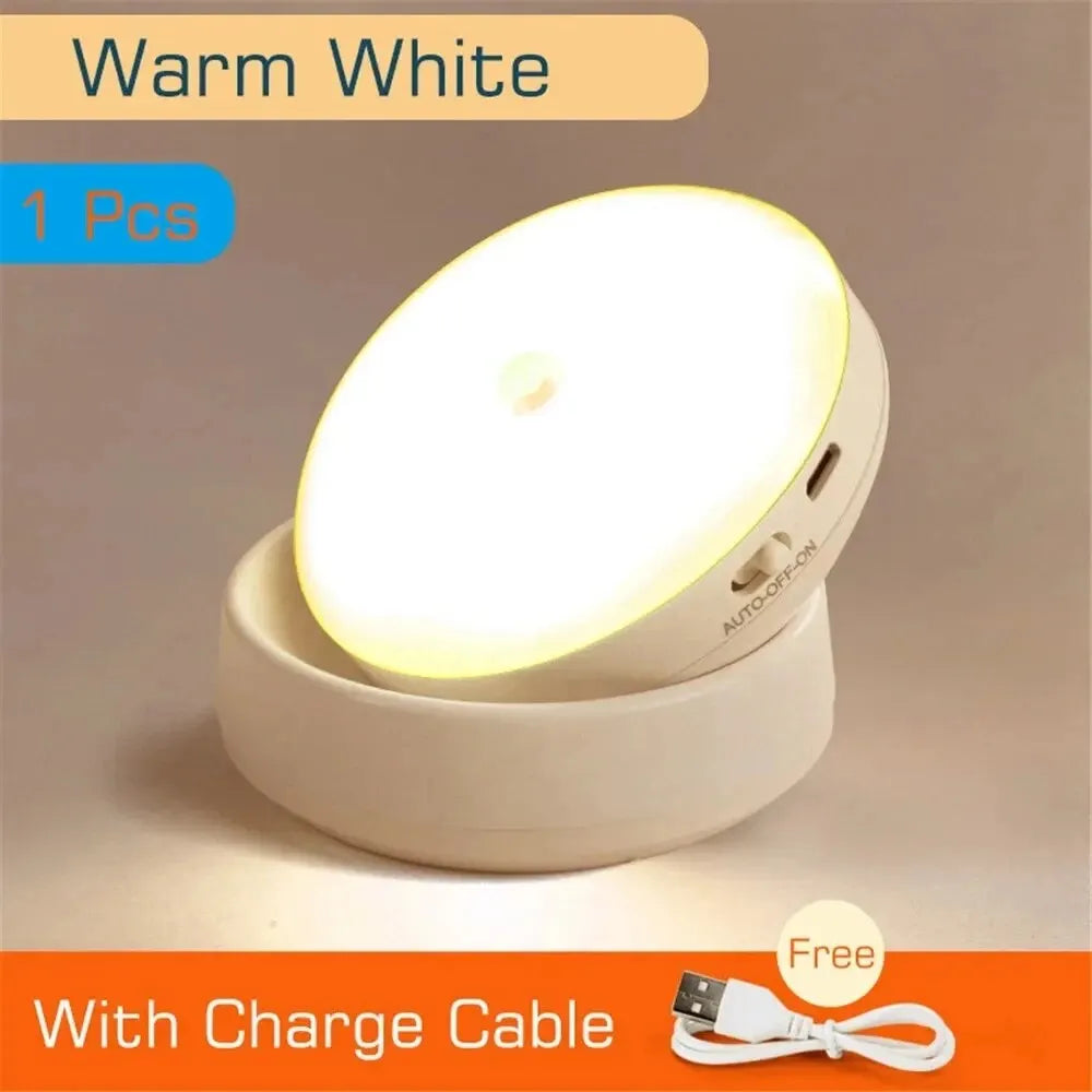 Maliben | Lumiflex360 Led Night Light | Motion Sensor | 360° Rotatable | Rechargeable | Magnetic & Wireless