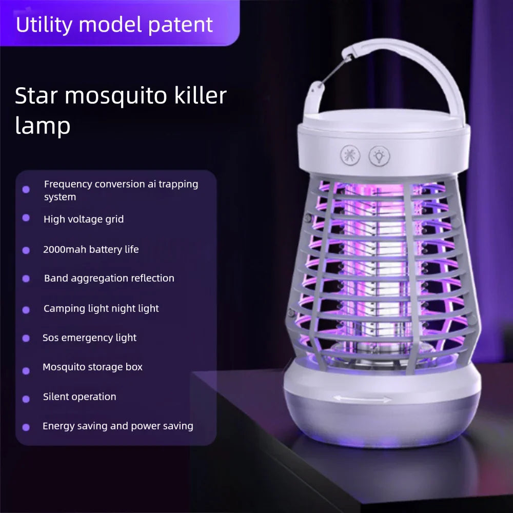 Maliben | Mosquito Lamp Lumava Pro | 4-In-1 Camping Light With Insect Killer & Sos Function | Rechargeable With Usb-C & 2000 Mah Battery