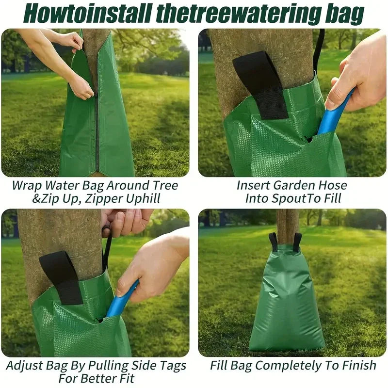 Maliben | Tree Watering Bag Aquatree 20 | 75l Capacity | Reusable & Long-Term Watering | For Garden & Landscaping Care