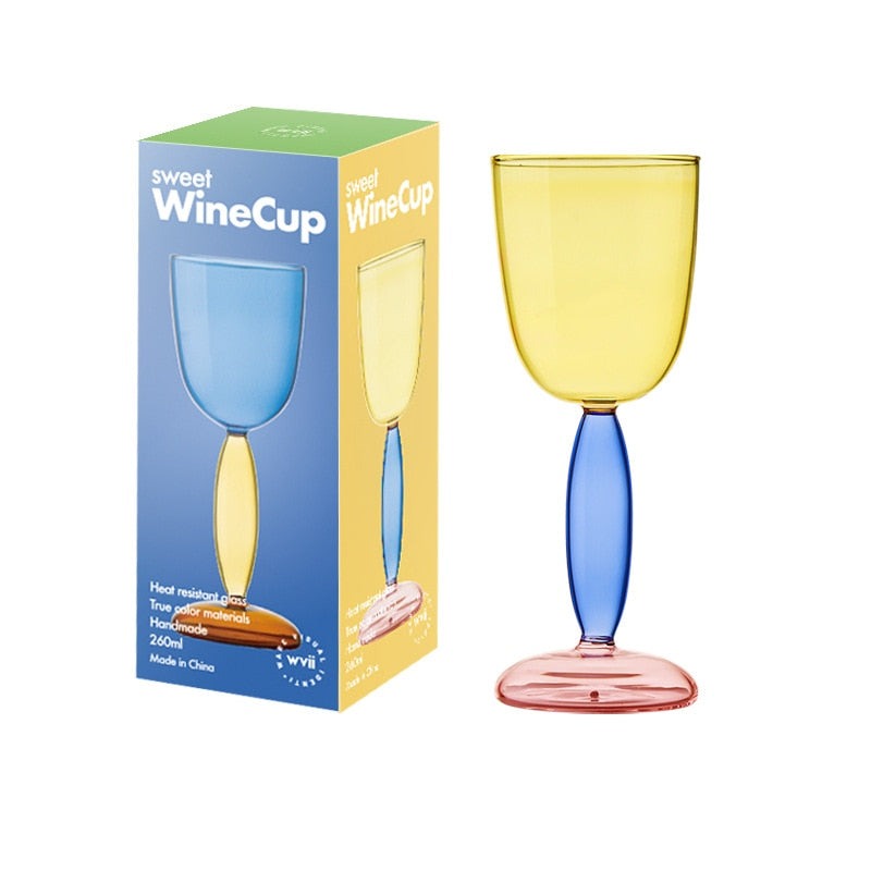 Maliben | Borosilicate 3-Color Glassware - Wine Glass