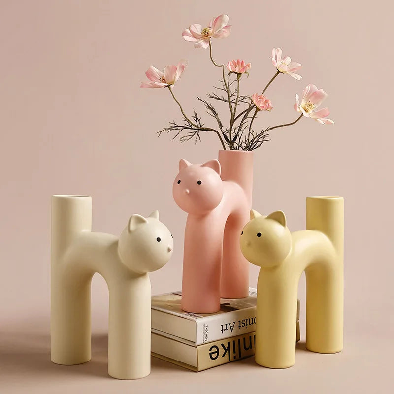Maliben | Mini Cat Elegant Minimal H-Shaped Flower Vase