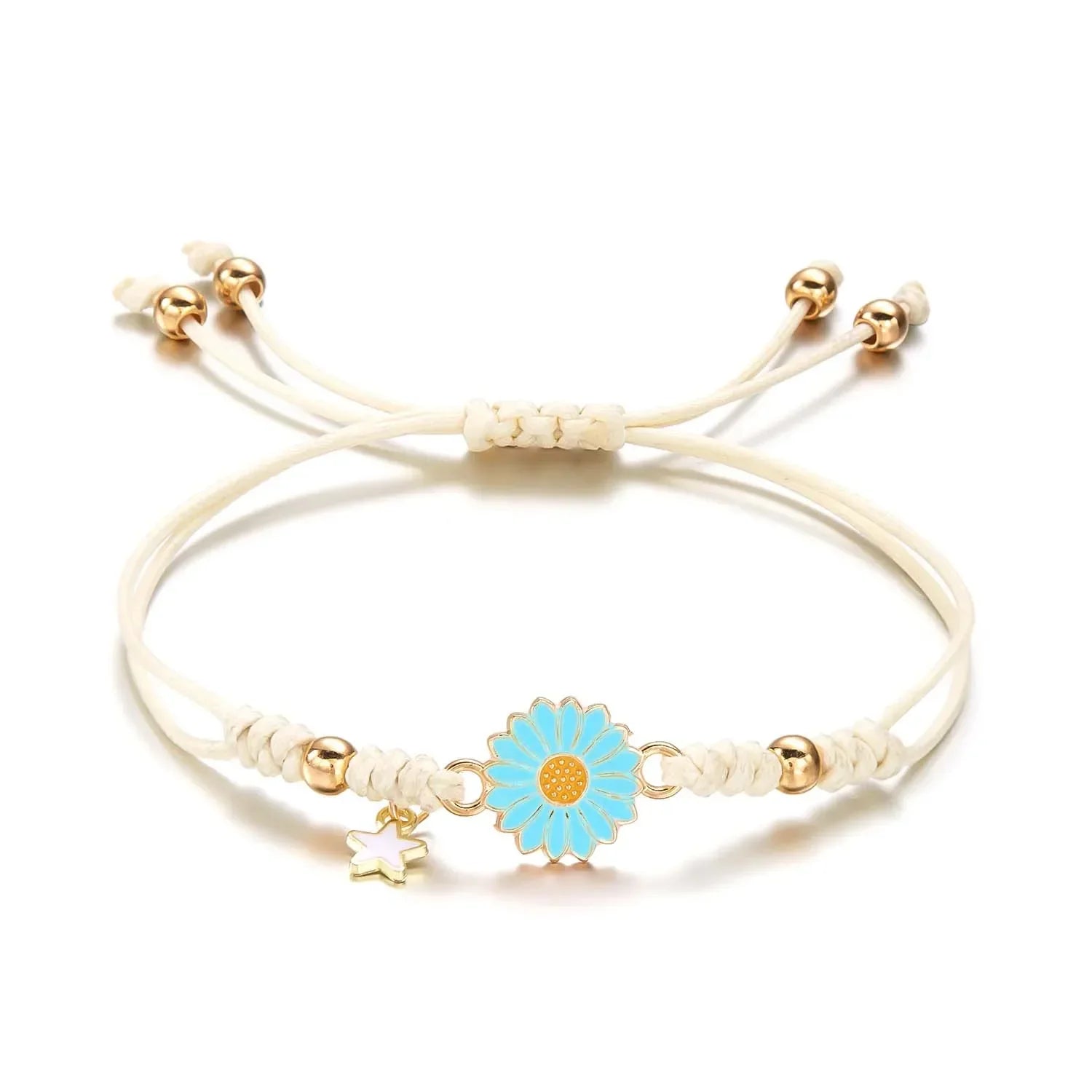 Maliben | Braided Feminine Flower Star Bracelet