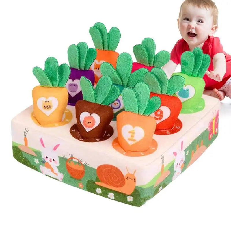 Maliben | Carrothunt | Playful Sniffing Fun - Interactive Plush Carrot Play Mat For Small Animals
