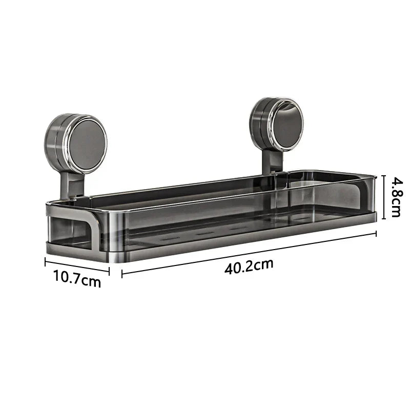 Maliben | Wall Shelf With Suction Cup | No Drilling | Shelf For Bathroom & Kitchen | Multifunctional