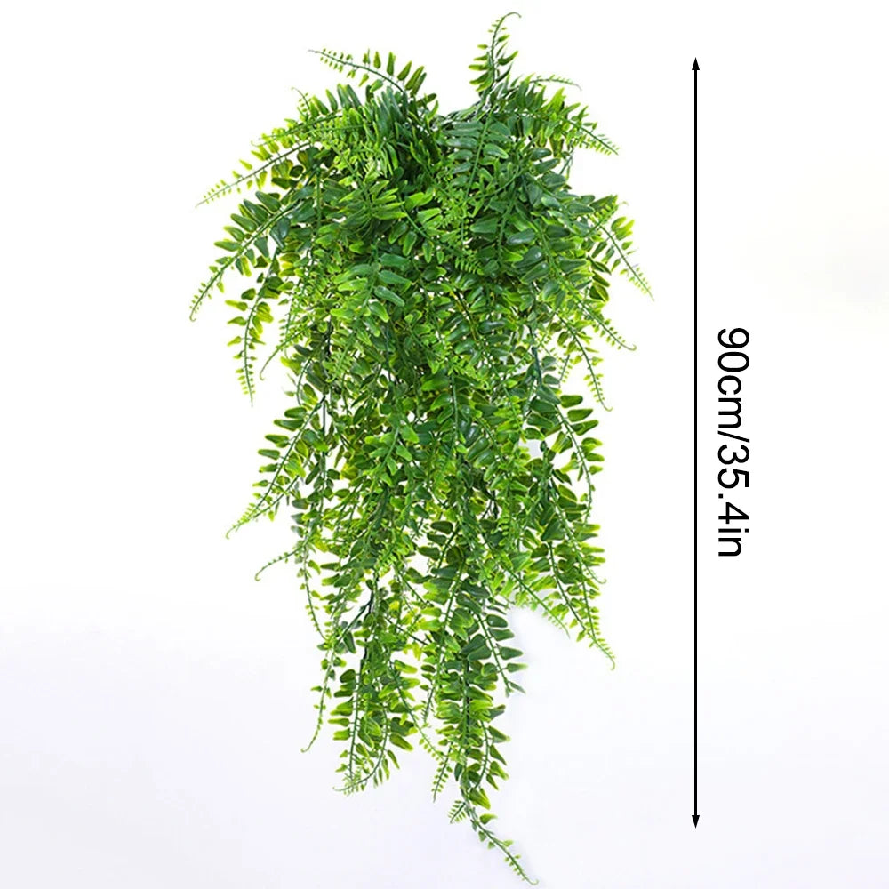 Maliben | Evergriva Hanging Plant Artificial | 90 Cm Boston Fern Look | Easy Care & Uv Resistant | For Indoor & Outdoor