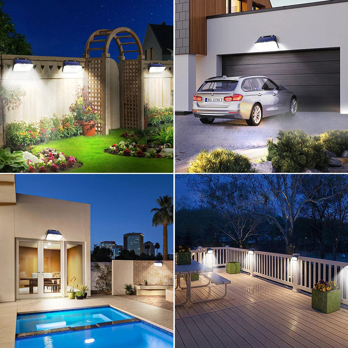 Maliben | Solentra Solar Wall Light Outdoor With Motion Sensor | 148 Leds | Ip65 Waterproof | 3 Modes | Super Bright & Wireless