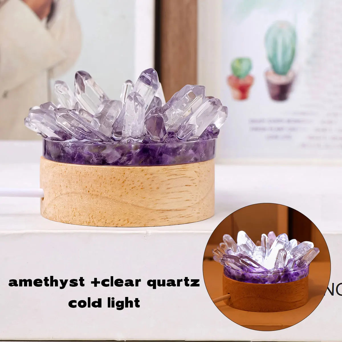 Maliben | Crystal Lamp Natural Stone | Handmade | FenG Shui & Wellness Decor | 150–200 g
