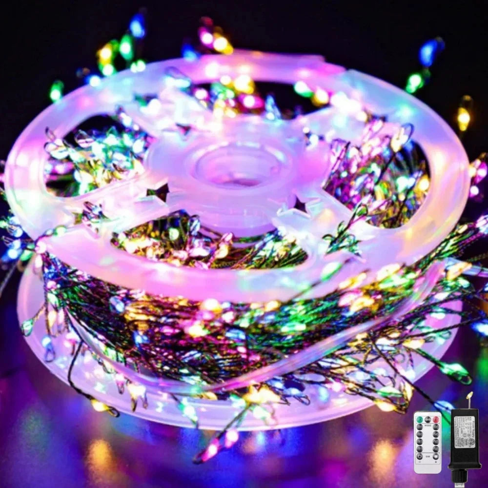 Maliben | Led Fireworks Light String Ignisia | With ReMote Control | 30–75 m | 900–2000 Leds | Ip65 Waterproof | For Christmas, Halloween & Parties