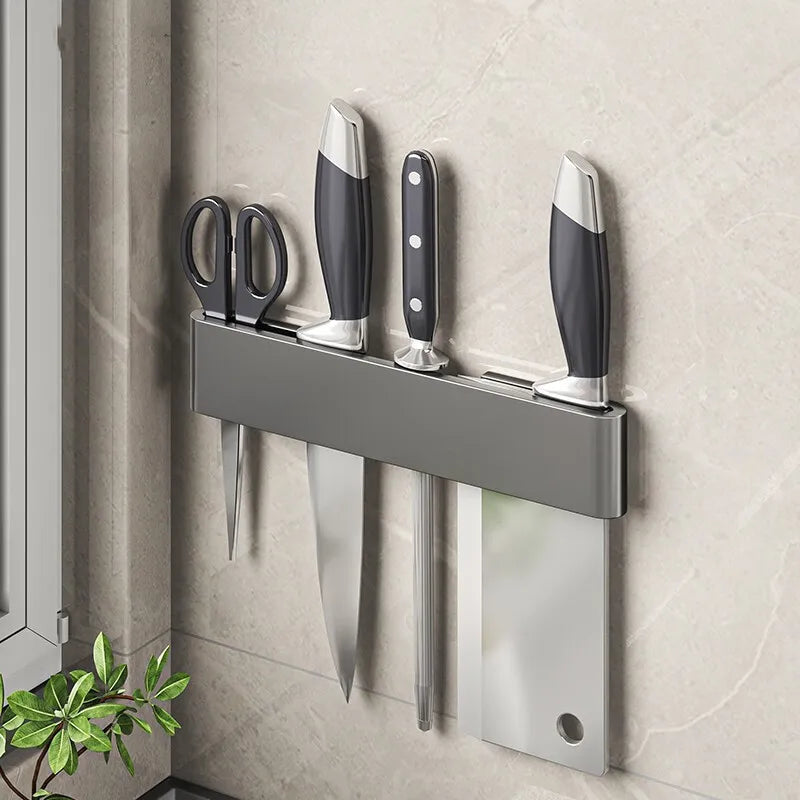 Maliben | Knife holder - Knifey - Stainless steel - Multi-function shelf