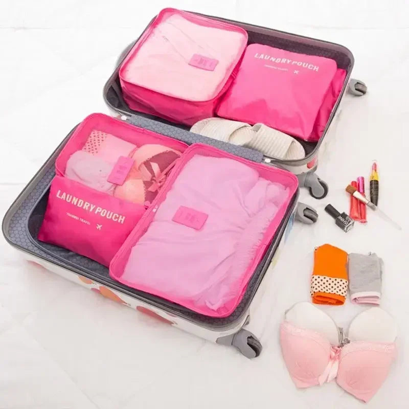 Maliben | Reiselina Luggage Organizer Set | 6-Piece | WaterproOf & Space-Saving | Made of Oxford Fabric