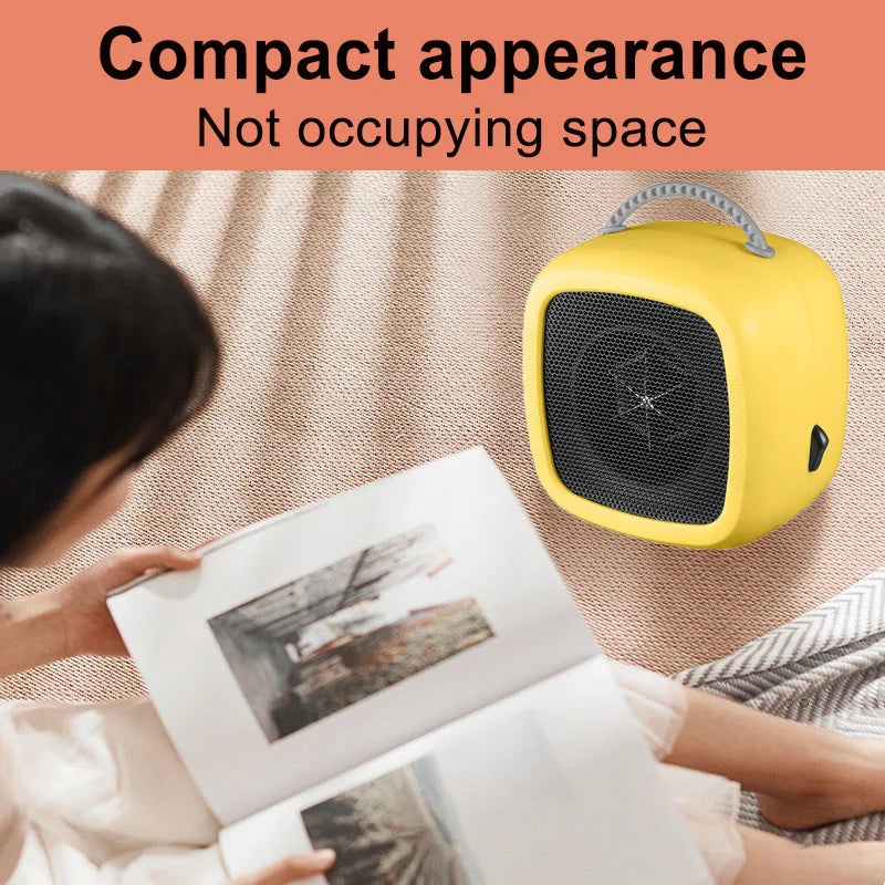 Maliben | Heatease | Mini Table Heater | Portable Ptc Ceramic Heater | 14.2×14.1×10.1 Cm | Quiet & Energy Saving