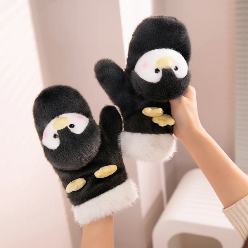 Maliben | Cute Plush Cartoon Animals Soft Warm Gloves