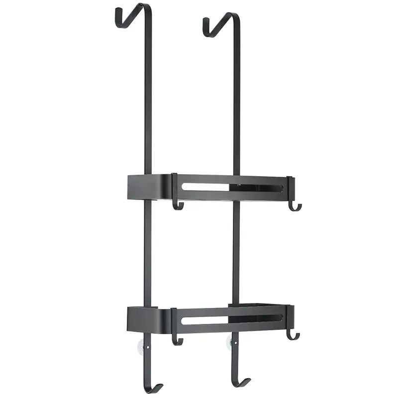 Maliben | Sleek Shower Nail-Free Dual Layer Organizer Rack