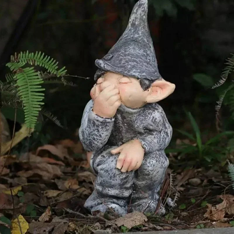 Maliben | Funny Gnome Figurine Made Of Resin For Garden And Lawn