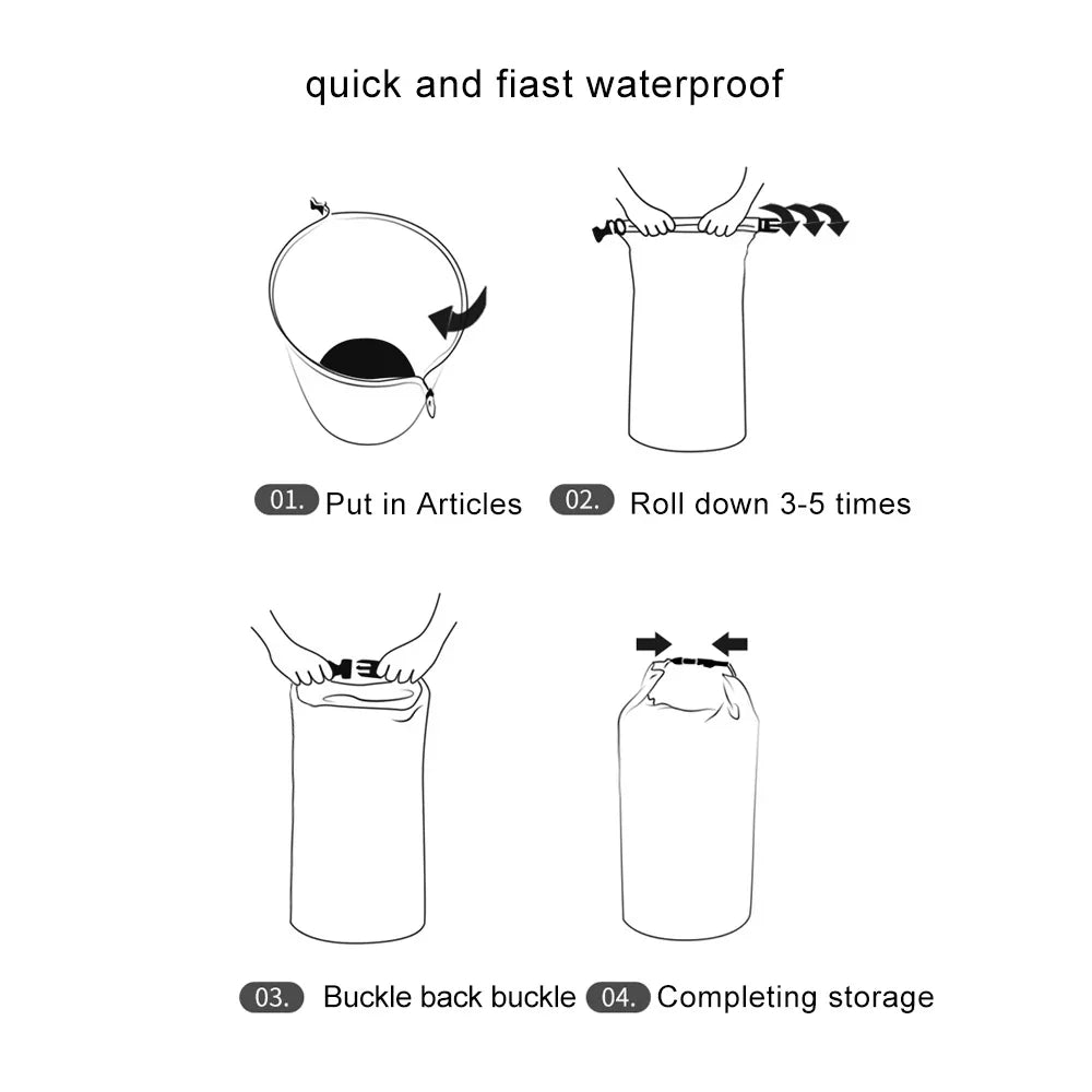 Maliben | Dryhike Waterproof Dry Bags 8l / 40l / 70l | Ultralight & Durable | For Kayak, Boat, Camping & Outdoor Travels