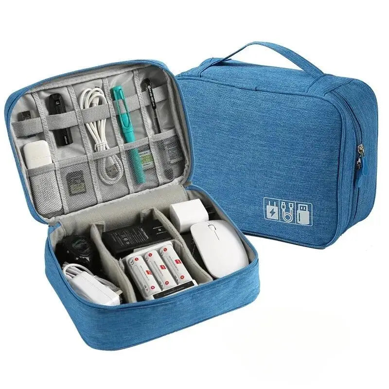 Maliben | Orgazip Tech Organizer | Large Cable Bag For Travel | Waterproof & Multifunctional | For Power Banks, Cables & Accessories