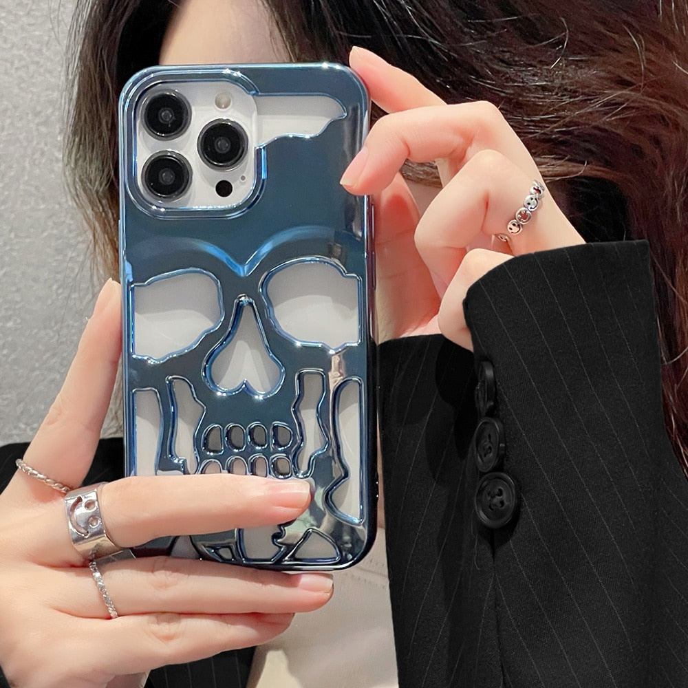 Maliben | Gothic Midnight Skull Phone Case